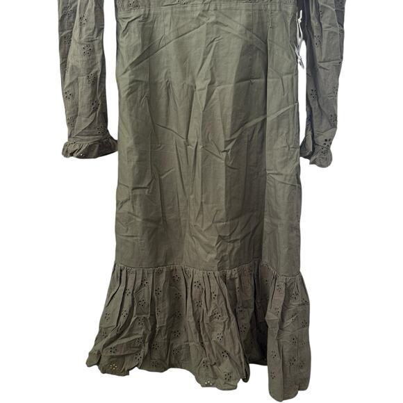 Tuckernuck Dark Green Midi Dress with Ruffle Hem - Picture 11 of 14